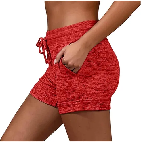 Pantalones cortos de vendaje para mujer, pantalones cortos estampados con bolsillos, pantalones sueltos casuales para mujer, tops de manga corta