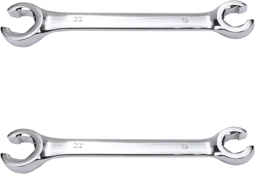 Miniatura 25 de Utoolmart Llave de tuerca de destello, 0.945 in x 1.063 in, doble extremo abierto, acero de alto carbono chapado en cromo espejo, para mantenimiento