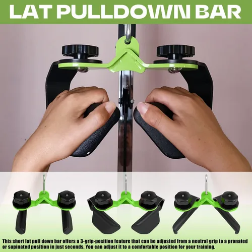 Miniatura 5 de Barra de tracción de lat ajustable, accesorios para máquina de cable para gimnasio, accesorios de fila T-bar para tracción de lat para gimnasio