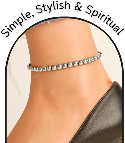 Miniatura 196 de Amazing Gemstone Crystal Anklet Ankle Bracelets for Women - Waterproof Beaded Healing Crystal Anklets, Plus Size Chakra Gemstone Bead Anklet
