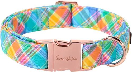 Miniatura 66 de Unique style paws - Collar para perro con hebilla de metal, naranja, duradero, lindo collar para perros pequeños, medianos y grandes