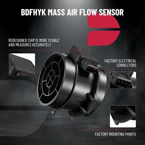 Miniatura 4 de BDFHYK Medidor de Sensor de Flujo de Masa de Aire MAF 7410055 5WK96132 Compatible con BMW 330Ci 2001-2003/ para 330xi 2001-2005
