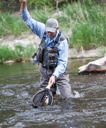 Miniatura 5 de Allen Company Cedar Creek Fly Fishing Sling Pack - Fits up to 4 Tackle/Fly Boxes and Other Accessories - Gray/Lime and Olive Green
