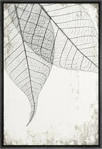 Miniatura 49 de Wall26 - Arte de pared con marco estampado en lienzo, bosque negro y blanco, árbol de madera con detalles de anillo, naturaleza, naturaleza salvaje