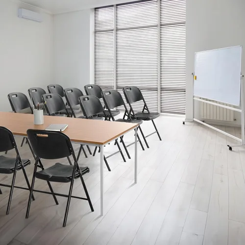 Miniatura 5 de VINGLI Sillas plegables, silla plegable resistente, asiento portátil de plástico HDPE con marco de acero para interiores y exteriores, comedor