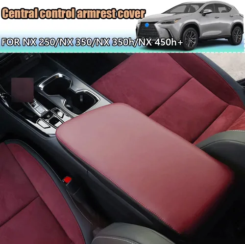 Miniatura 2 de Accesorios interiores personalizados para Lexus NX 250 NX 350 NX 350h NX 450h+ 2022 2023 cubierta de reposabrazos de cuero para consola central