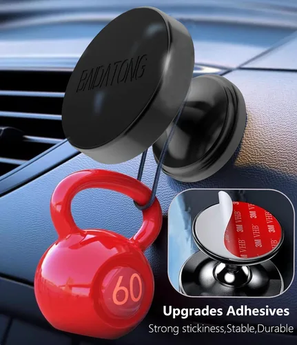 Miniatura 3 de Paquete de 2 soportes magnéticos para teléfono para automóvil, soportes magnéticos [4 placas] para soportes de teléfono de automóvil para tu