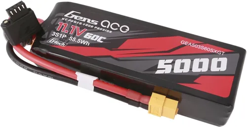 Miniatura 3 de Gens ace G-Tech 5000mAh 60C 11.1V 3S Batería Lipo de tamaño corto con enchufe XT60