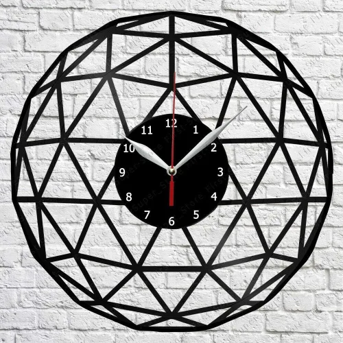 Abstract Vinyl Wall Clock LP Record Home Decor Handmade Art Personality Gift (Size: 12 inch, Color: Black)