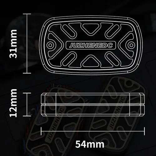 Miniatura 6 de Fidget Slider - Juguete de fibra de carbono EDC con punta de dedo, juguete para aliviar la ansiedad, juguete para adultos para uso diario, estilo 2