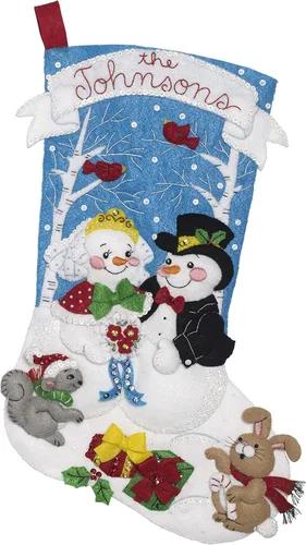 Miniatura 11 de Kit de Adornos de Navidad Elegante de Fieltro Bucilla 86977E