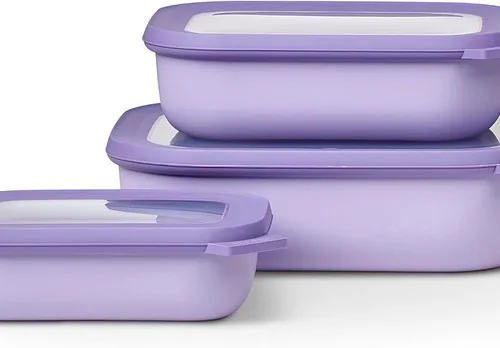 Miniatura 10 de Mepal Juego de 3 piezas Cirqula Multi Bowl - Contenedor de almacenamiento de alimentos con tapa - Adecuado como caja de almacenamiento hermética