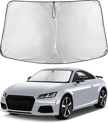Miniatura 73 de Econour Parasol para parabrisas compatible con Honda Civic 2016-2021, protector de parasol plegable para ventana, bloquea los rayos UV y mantiene tu