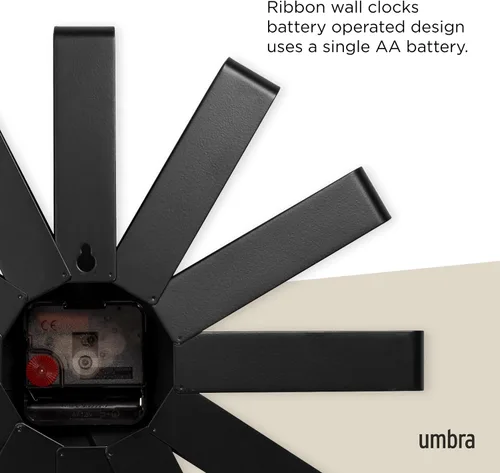 Miniatura 4 de Umbra - Reloj de pared en bandas