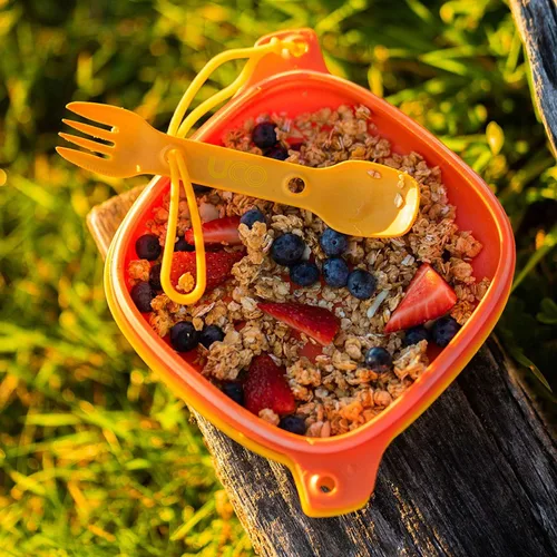 Miniatura 7 de UCO Kit de 4 piezas para acampar con cuenco, plato y juego de utensilios de tenedor 3 en 1 Venture