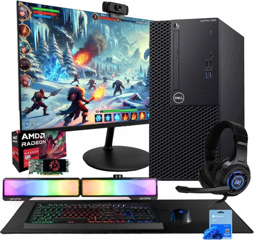 Miniatura 10 de Dell OptiPlex 3060 Torre PC Intel Core i5-8500 32 GB de RAM NVME M.2 de 250 GB + SSD de 1 TB Nvidia RX 550 4GB Windows 11 Pro AX200 WiFi