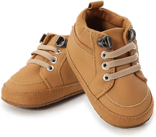 RVROVIC Zapatillas antideslizantes para bebés y niñas, botas de tobillo suaves para niños y niñas, zapatos de cuna para recién nacidos