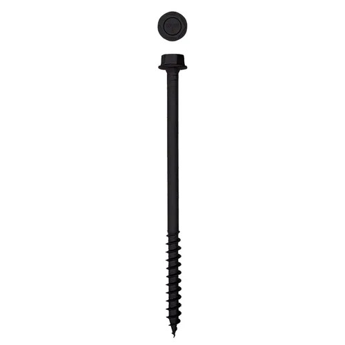 Miniatura 26 de Tornillos de retraso de madera estructural con cabeza hexagonal exterior de 1/2 "x 5" Powerlags Hex (25 EA)