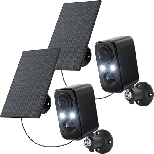 Miniatura 11 de Cámaras de seguridad inalámbricas para exteriores: cámaras para sistema de seguridad del hogar, cámara WiFi con panel solar, sistema de vigilancia