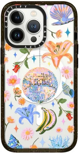Miniatura 124 de CASETiFY Impact - Funda para iPhone 13 [protección contra caídas de 6.6 pies/compatible con Magsafe] Black Kingsnake, color negro transparente