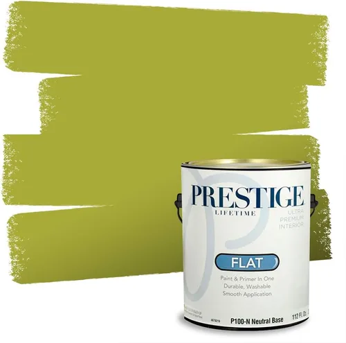 Miniatura 225 de PRESTIGE Pinturas Pintura interior e imprimación en uno, 1 galón, cáscara de huevo, aventura