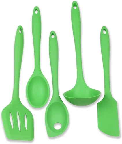 Miniatura 36 de Juego de 5 utensilios de cocina Chef Craft, de silicón, de color azul, Juego de 7 piezas, Amarillo