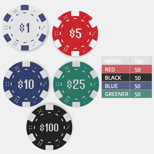 Miniatura 6 de Juego de 300 fichas de póquer numeradas para Texas Holdem, Blackjack, torneos con estuche de aluminio, 2 barajas de cartas, distribuidor, ciego Negro