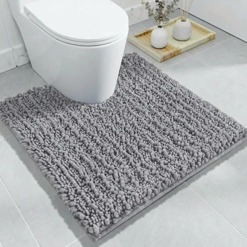 Miniatura 23 de Disolla Alfombra de baño pequeña, antideslizante, lavable, color beige, 17 x 24 pulgadas, súper absorbente, suave, alfombra de baño de felpilla