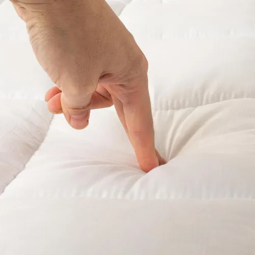 Miniatura 3 de Treaton, Protector de colchón, almohada de algodón refrescante, protector acolchado elástico, transpirable, suave y esponjoso con bolsillo profundo