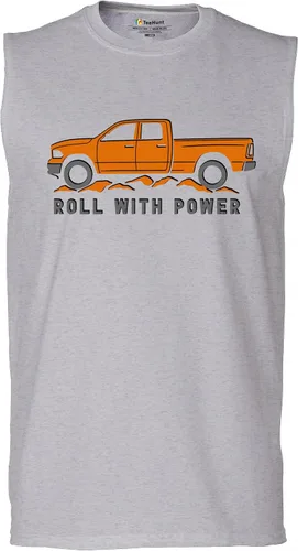 Miniatura 151 de Tee Hunt Camisetas gráficas y camisetas sin mangas para hombre Roll with Power Pickup Truck