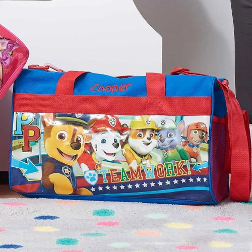 Miniatura 2 de Bolsa de viaje personalizada para niños con licencia - 18", Equipo Paw, Bolsa de lona