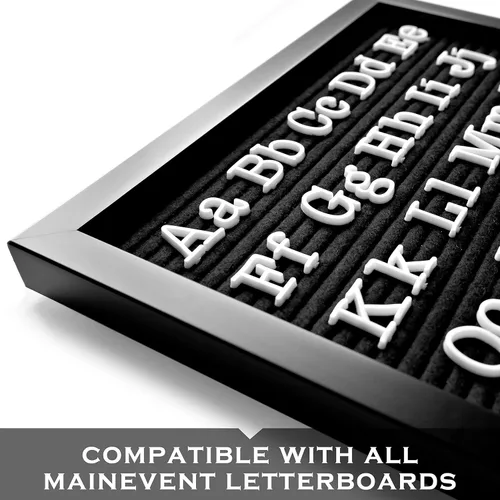 Miniatura 5 de Juego de letras para máquina de escribir, solo letras de tablero, símbolos de letras de fieltro intercambiables precortadas, letras de tablero