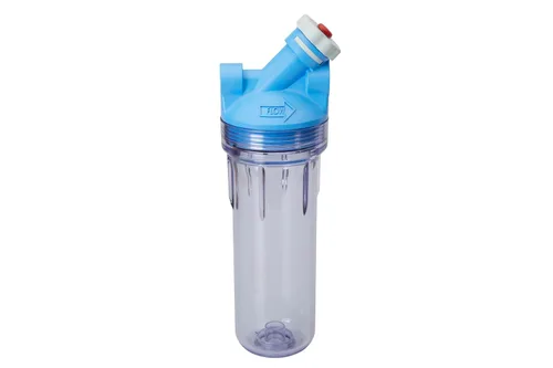 Pentair OMNIFilter Sistema de Filtración de Agua para Toda la Casa con Válvula en la Cabeza de 10" de Tarea Estándar con Alivio de Presión,