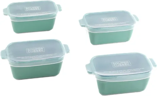 Miniatura 8 de Souper Cubes Juego de 4 platos para hornear de cerámica de 2.0-5 x 3 pulgadas para horno, fabricados en Estados Unidos, mini platos de cerámica