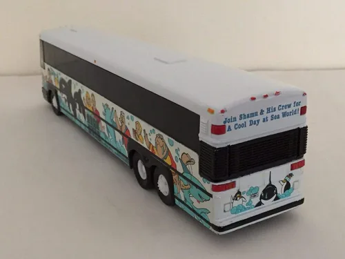 Miniatura 4 de Corgi MCI Gray Line of Anheim Pacific Coast-San Diego, CA Seaworld Modelo de autobús fundido a troquel 1:50 Escala-Nuevo en la caja!