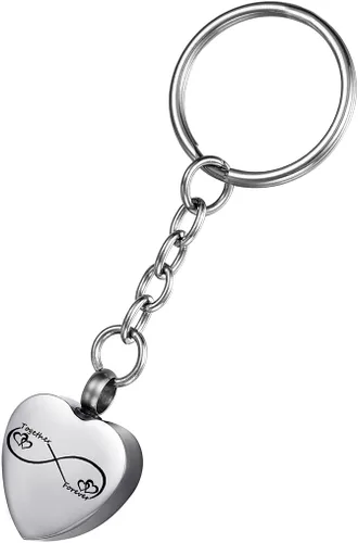 Miniatura 12 de Llavero de urna de recuerdo conmemorativo de joyería de cremación de acero inoxidable para cenizas, Acero inoxidable