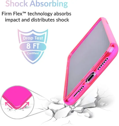 Miniatura 4 de VELVET CAVIAR Compatible con iPhone X Case/iPhone Xs Case Neon Pink - Bonita funda protectora transparente para mujeres y niñas (rosa intenso)