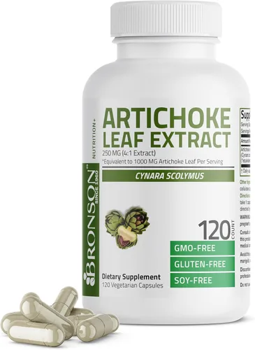 Miniatura 7 de Bronson Hoja de alcachofa extra fuerte apoya la digestión saludable función hepática saludable, sin OMG, 60 cápsulas vegetarianas