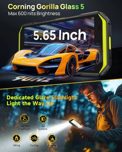 Miniatura 4 de Ulefone Armor X32 Pro 5G Teléfono resistente, MTK Dimensity 6300, 16+256GB, Android 15, Widevine L1, visión nocturna de 64MP/25MP, linterna