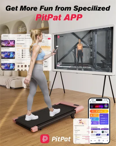 Miniatura 5 de SupeRun Almohadilla para caminar, caminadora para debajo del escritorio, caminadora portátil 3 en 1 con control remoto y pantalla LED, máquina