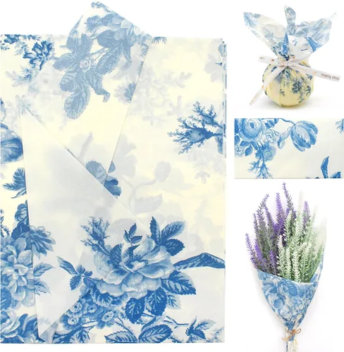 Miniatura 8 de Benvo 20 hojas de papel de seda con estampado floral 20 pulgadas x 29 pulgadas papel de decoupage decorativo papel de seda para regalos envoltura