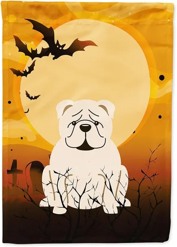 Miniatura 36 de Caroline's Treasures BB4307GF - Bandera de Halloween Airedale para jardín, bandera decorativa para patio exterior, obras de arte de patio, macizos