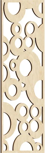Miniatura 162 de Farwell Paneles de pared decorativos de madera con calado, 13 3/8 pulgadas de ancho x 34 3/8 pulgadas de alto x 1/4 de alto, roble rojo rojo