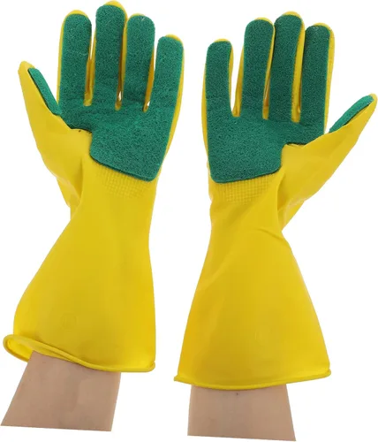 Miniatura 7 de 1 par de guantes de limpieza de The Mitten Guauntlets para limpieza de platos reutilizables