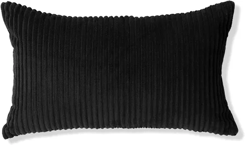 Miniatura 302 de Artscope Fundas de Almohada de Pana a Rayas Acogedoras Súper Suaves Decorativas Cuadradas Fundas de Cojín para Sofá Sillón Dormitorio Decoración