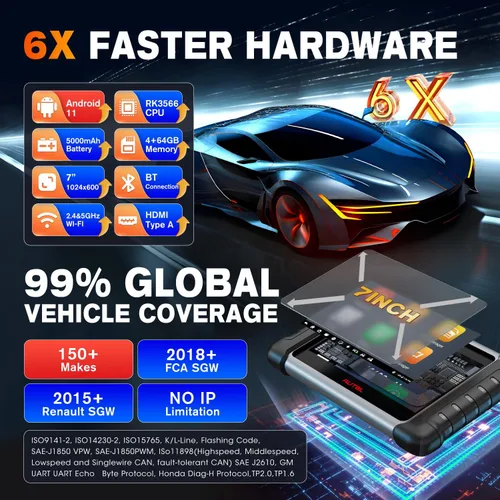 Miniatura 9 de Autel MaxiCOM MK808BT Herramienta de escaneo de diagnóstico automotriz, 2021 más reciente actualizado Ver. de MK808 MX808, 25 funciones especiales