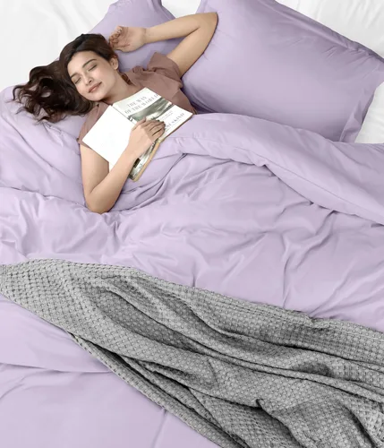 Miniatura 8 de Utopia Bedding Funda de edredón tamaño Queen – 1 funda de edredón con 2 fundas de almohada – Funda de edredón de 3 piezas con cierre de cremallera
