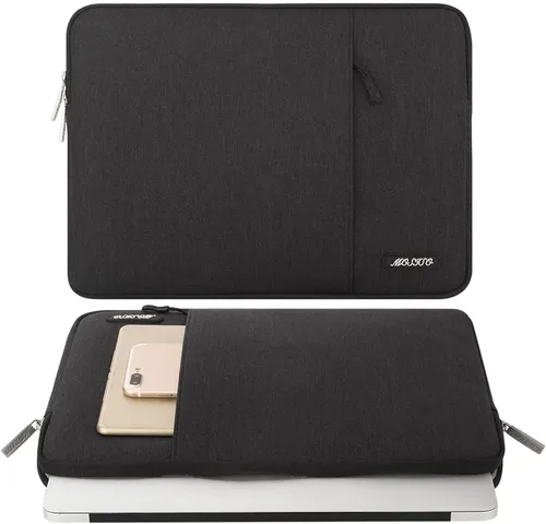 Miniatura 2 de MOSISO Funda vertical de poliéster con bolsillo para laptop de 15, 15.6 y 16 pulgadas, para computadora MacBook Pro 16 M4, M3, M2 y M1, HP, Acer