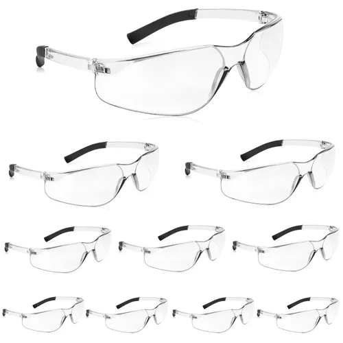 Miniatura 20 de Salfboy Juego de 30 gafas de seguridad tintadas con resistencia a arañazos ANSI Z87.1, gafas de protección ocular resistentes a arañazos para 118-30