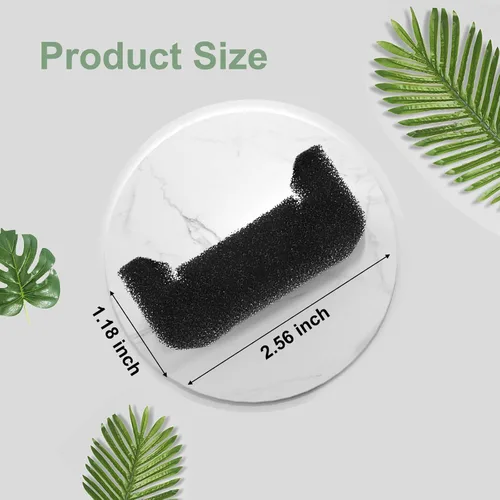 Miniatura 3 de Cirfifth Sponge - Paquete de 8/12 filtros de espuma para fuente de agua para gatos, filtros de fuente de repuesto para fuente de mascotas